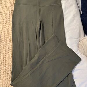 Women's Olive Green Align Lululemon flare pants